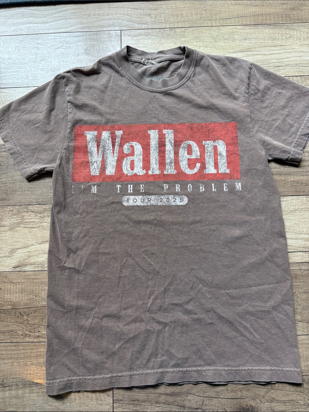 Morgan Wallen Tour 2025 Brown Graphic Tee